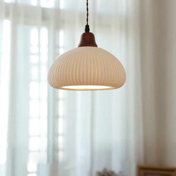 Ceramic White Pendant Lamp For The Living Room