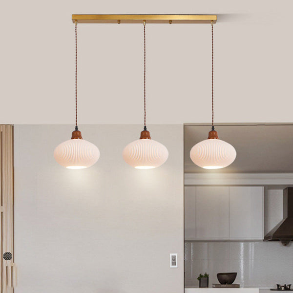 Ceramic White Pendant Lamp For The Living Room