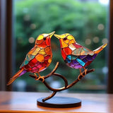 Luxury Avianelegance - Birds In Stained Glass For A Sophisticated Interior Design