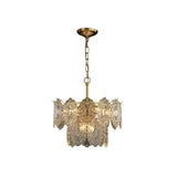 5/7 Heads In Relief Crystal Panels Chandelier