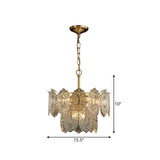 5/7 Heads In Relief Crystal Panels Chandelier