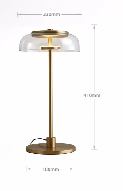 Aurélo – Postmodern Designer Glass LED Table Lamp