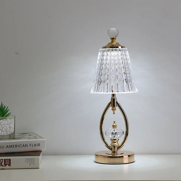 Golden Crystal Table Lamp