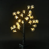 White Birch Fiberglass Flower Tree Light