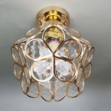 Design Flowers Style Glass Hall Ceiling Lamp