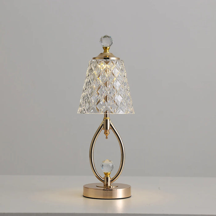 Golden Crystal Table Lamp