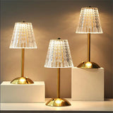 Classic Gold Crystal Table Lamp