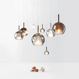 Scandinavian Pendant Lamp Of Aluminium And Glass