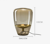 AuroraGlow – Nordic Designer Glass LED Table Lamp