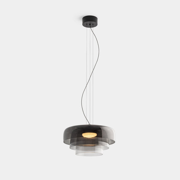 Modern Pendant Lamp Of Norwegian Glass