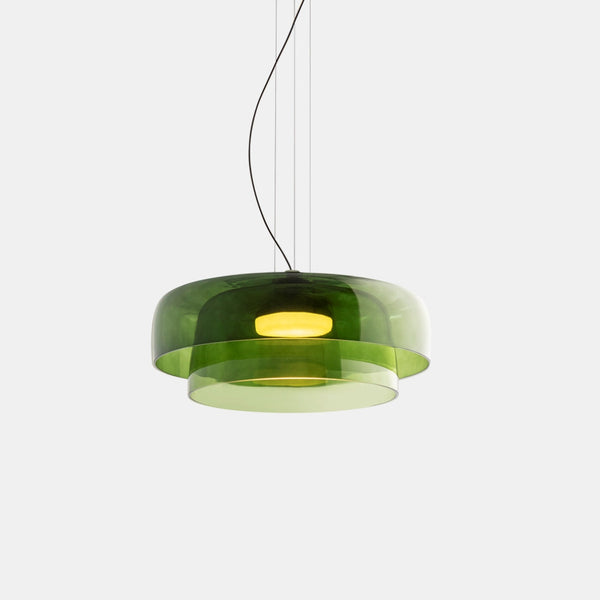 Modern Pendant Lamp Of Norwegian Glass