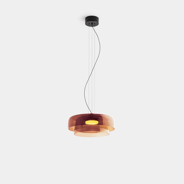 Modern Pendant Lamp Of Norwegian Glass