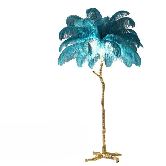 Nordic Ostrich Feather Floor Lamp