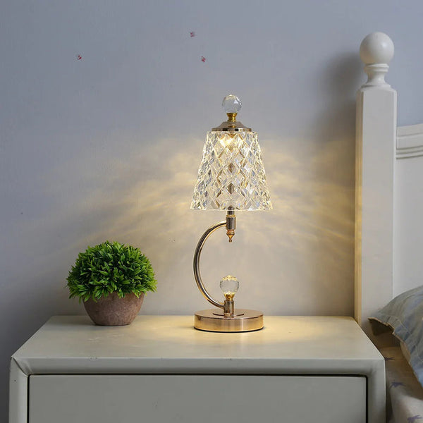 Golden Crystal Table Lamp