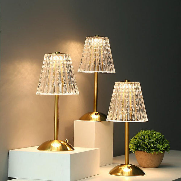 Classic Gold Crystal Table Lamp