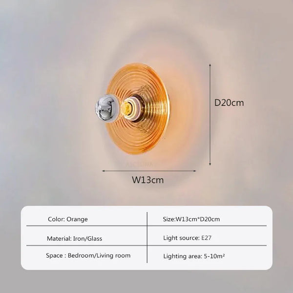 Vintage LED Glass Wall Light