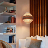 Woven Bohemian Fringe Pendant Lamp