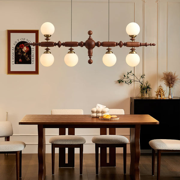 LED Cambridge Wooden Chandelier