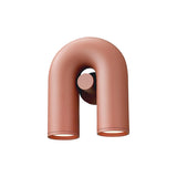 Playful U-Shaped Circus Wall Lamp