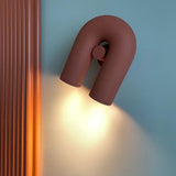 Playful U-Shaped Circus Wall Lamp