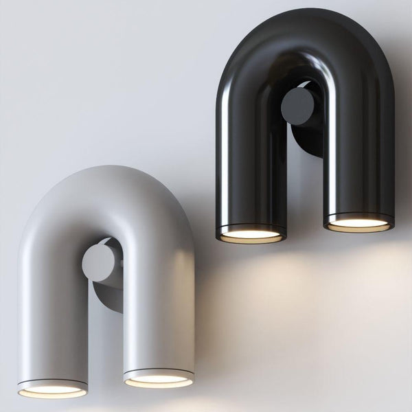 Playful U-Shaped Circus Wall Lamp