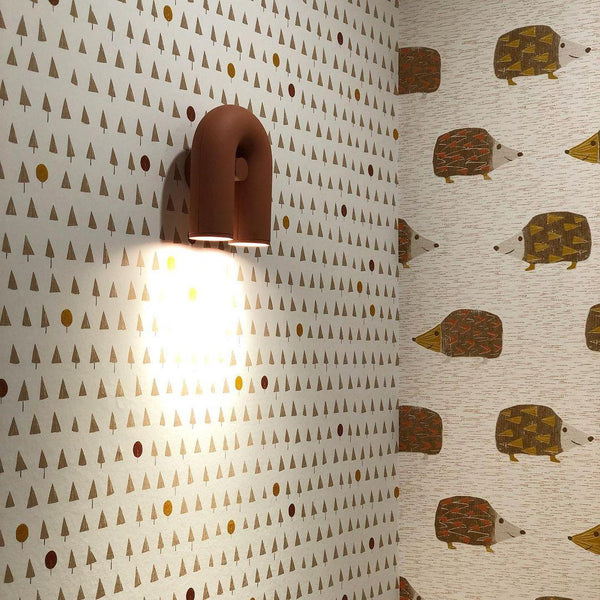 Playful U-Shaped Circus Wall Lamp