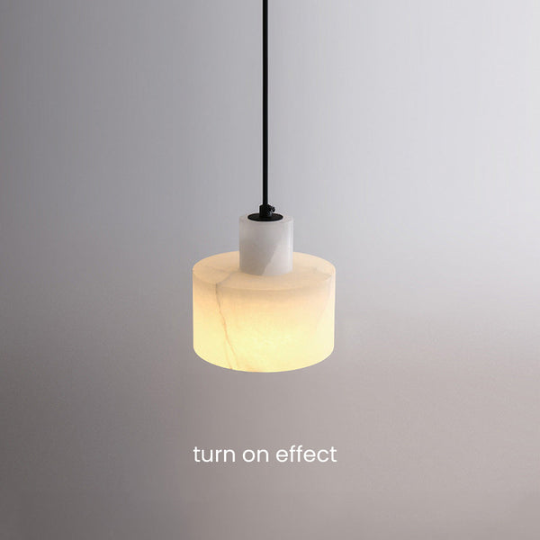 Scandinavian Simple White Marble Pendant Lamp