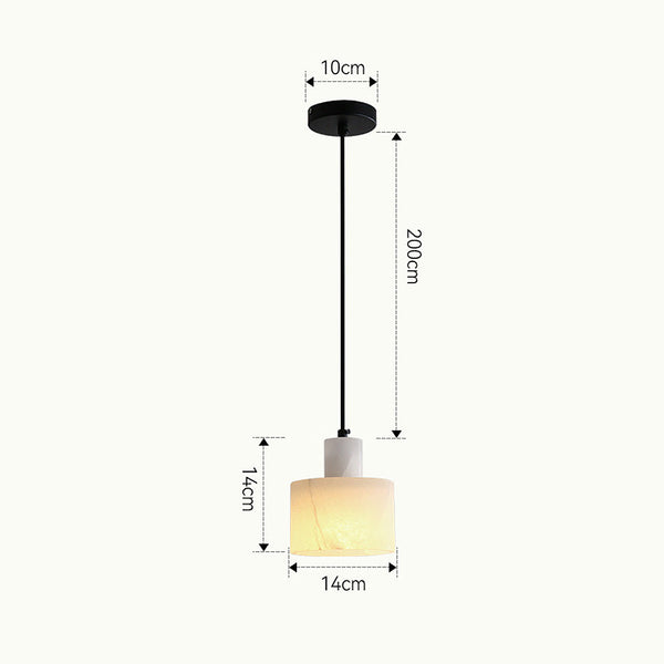 Scandinavian Simple White Marble Pendant Lamp