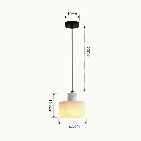 Scandinavian Simple White Marble Pendant Lamp