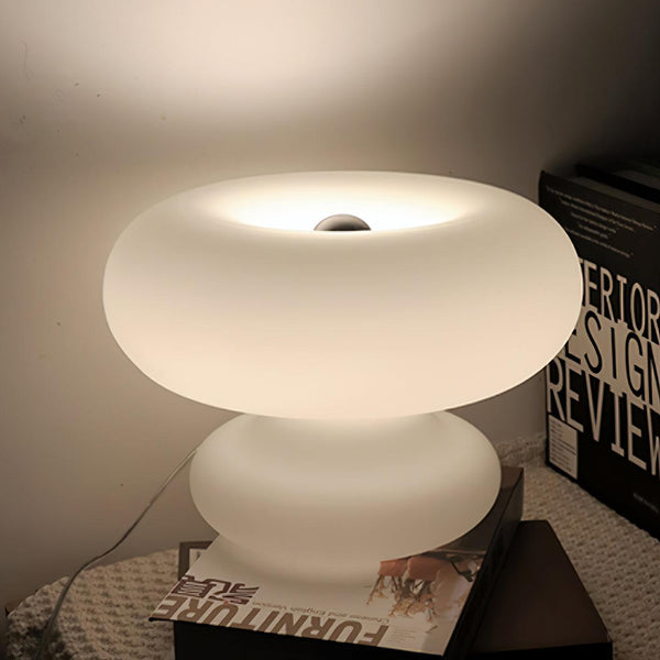 Modern Glass Donut Table Lamp