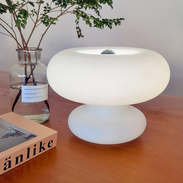 Modern Glass Donut Table Lamp