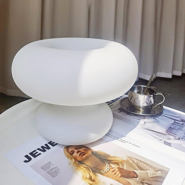 Modern Glass Donut Table Lamp