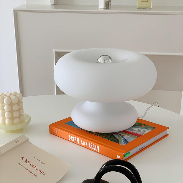 Modern Glass Donut Table Lamp