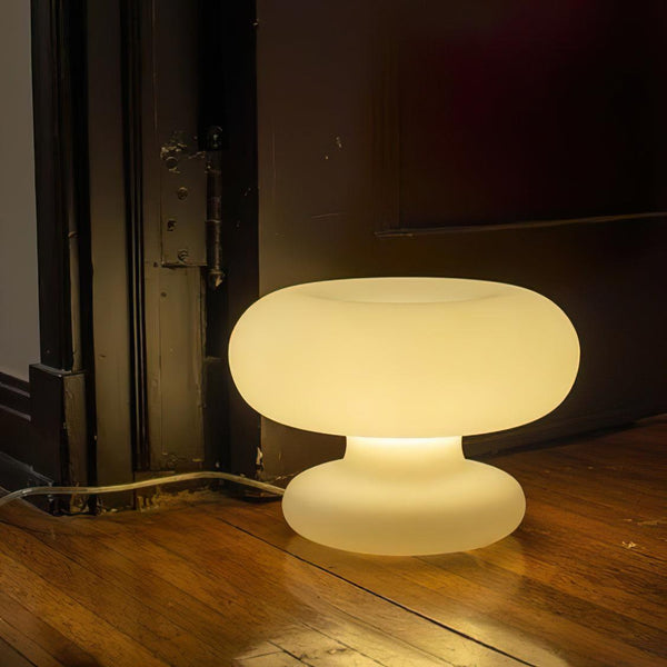 Modern Glass Donut Table Lamp