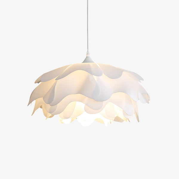 White Flower-Shaped Pendant Lamp