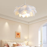 White Flower-Shaped Pendant Lamp