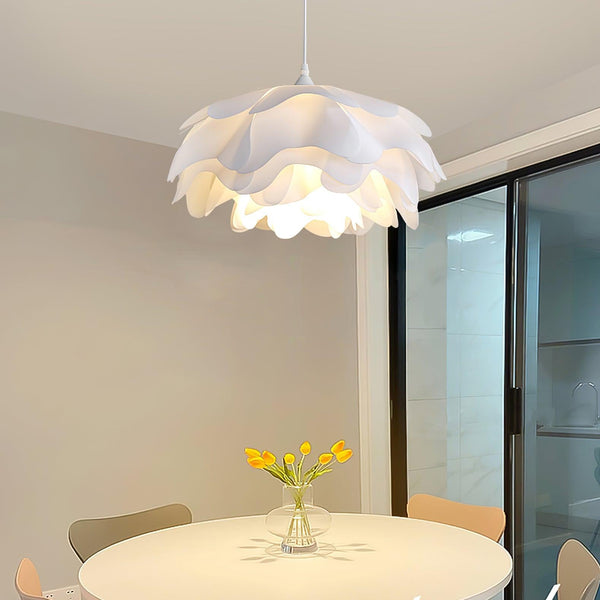 White Flower-Shaped Pendant Lamp