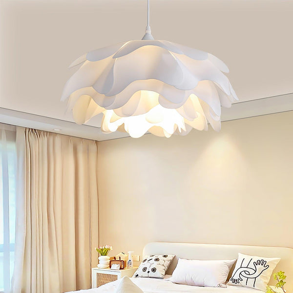 White Flower-Shaped Pendant Lamp