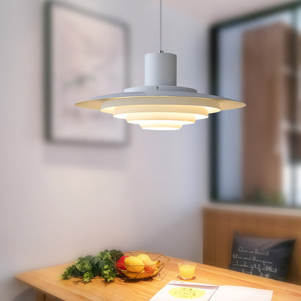 Scandinavian Modern Pendant Lamp Made of Aluminum