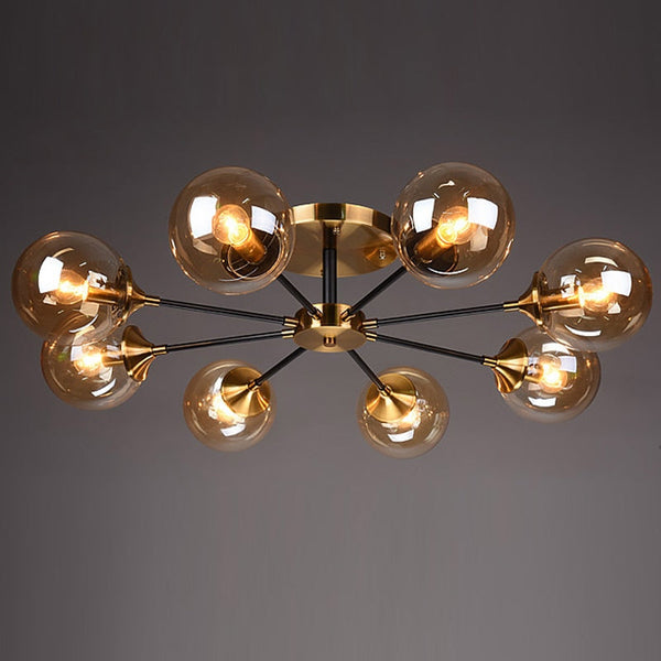 Rotor Copper Ceiling Lamp For Living Room