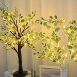 Christmas Green Leaves Led Tree Lights