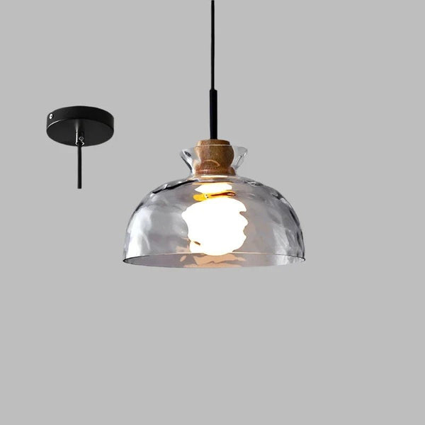 Minimalist Art Ripple Glass Pendant Lamp