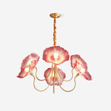 Vintage LED Glass Flower Chandelier