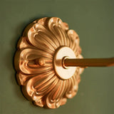 Vintage Copper Petal Glass Wall Lamp