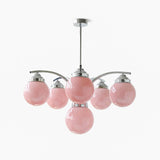 Retro Salamanca Round Glass Chandelier