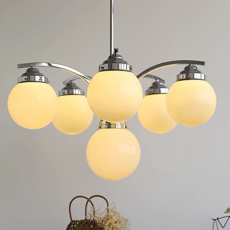 Retro Salamanca Round Glass Chandelier