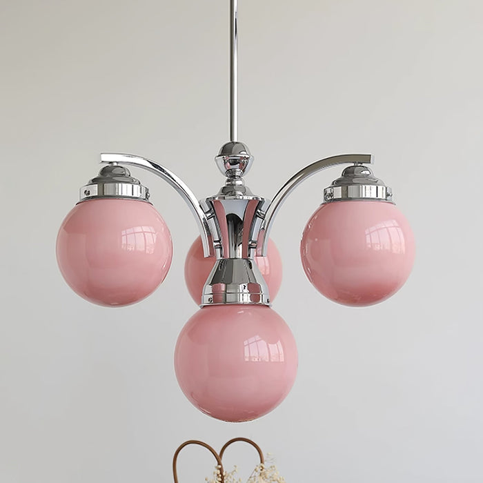 Retro Salamanca Round Glass Chandelier