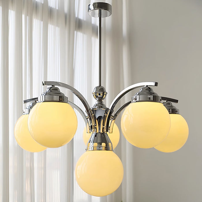 Retro Salamanca Round Glass Chandelier