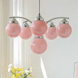 Retro Salamanca Round Glass Chandelier