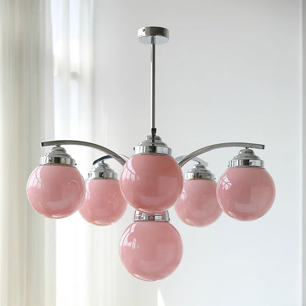 Retro Salamanca Round Glass Chandelier